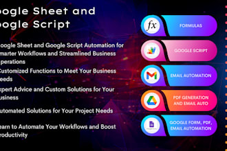 google sheets automation and advanced spreadsheet formulas