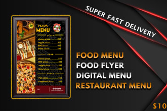 design food menu restaurant menu digital menu and food flyer