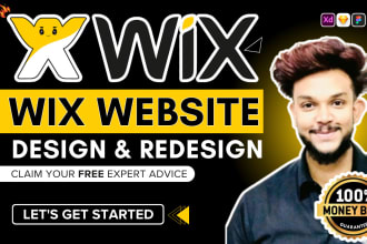 build wix website design or redesign wix website