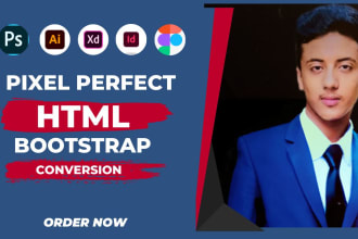 provide expert PSD to HTML, xd to HTML, figma to HTML, CSS, bootstrap services