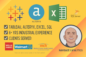 create an excel application for data analysis