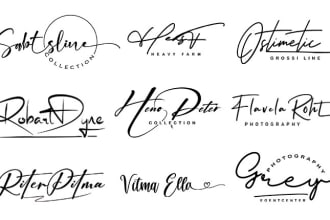 design luxury handwriting, scripted, signature, cursive, handwritten logo