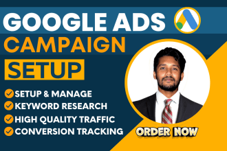 setup and manage google ads adwords PPC campaign