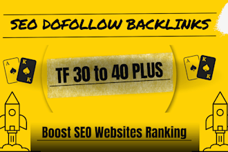 build 300 high trust flow homepage dofollow backlinks for off page SEO