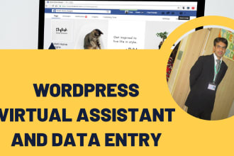be your wordpress website virtual assistant and secretary