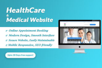 design modern healthcare and doctor website in wordpress