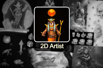be your 2d artist for your project