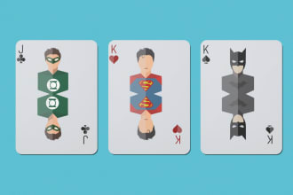 design custom playing cards, trading cards or poker cards
