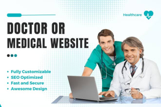 design a healthcare website for a hospital, clinic or medical