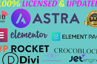 install astra pro elementor pro crocoblock element pack pro