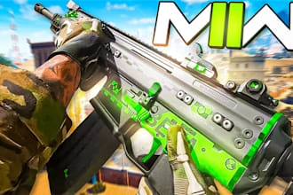 design a modern warfare mw2 thumbnail for your youtube video