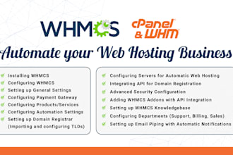 install, configure, or setup whmcs, troubleshoot and fix any issues