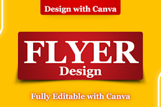 do professional canva flyer design