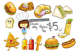 draw a cute illustration of any item