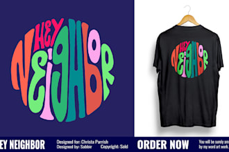 design fascinating word art custom t shirt