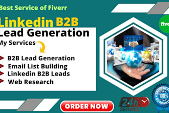 linkedin sales navigator b2b lead generation email list building lead gen