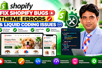fix shopify bugs, theme errors, and liquid coding issues