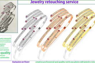 jewelry retouching image editing cut out change background