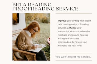 provide professional beta reading, feedback, and critique