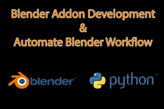 develop blender plugins and automate  blender workflow