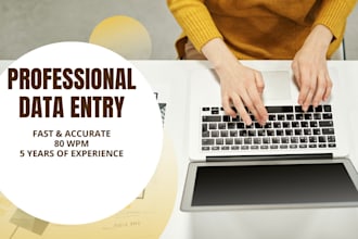 do data entry and copy paste job