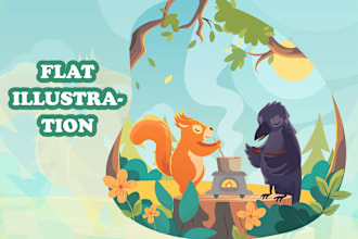 design flat vector illustrations