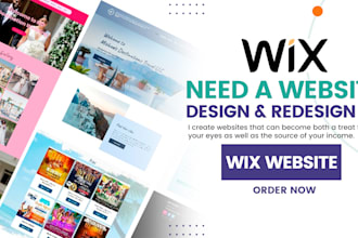 create wix website redesign and wix website development