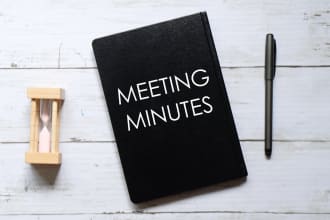 professionally document your meeting minutes for you