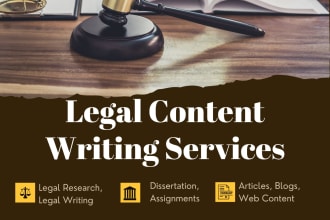 help to write a legal research, article, and letters