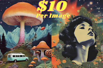 create creative psychedelic ai art using midjourney pro