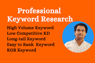 do professional keyword research for your website