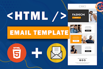 develop professional HTML email template design