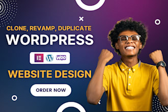 clone website, rebuild redesign, edit wordpress website revamp wordpress website