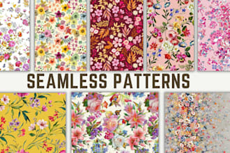 design creative seamless pattern for textile and fabrics