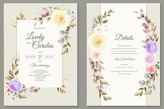 design wedding invitation card, party invitation, bridal shower, greeting card