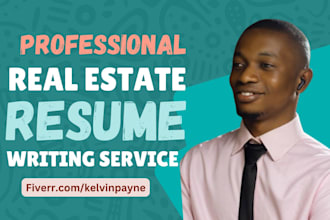 write real estate realtor investment construction IT cv ats sales resume writing