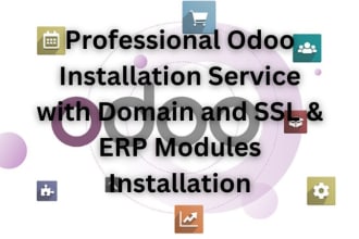 install odoo with domain, SSL and erp modules installation