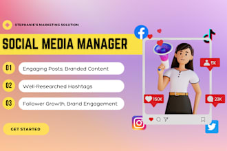 be your social media manager and content creator for fb ig tiktok