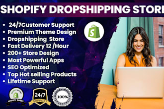 create shopify dropshipping store or shopify website for you