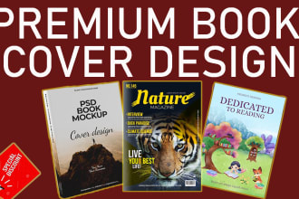 design unique book cover e book or kindle book cover for you