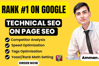 do on page SEO and technical optimization of your website