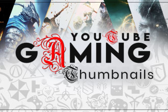 design quality and catchy youtube gaming thumbnails