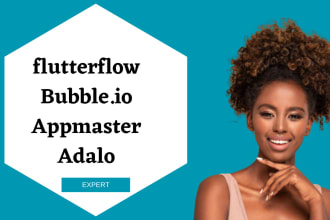 teach flutterflow development, 3d framer website adalo app bubble web app mvp