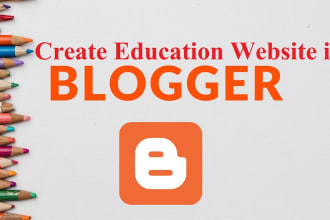 create education website on blogger blogspot