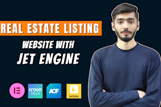build real estate listing website with jet engine acf elementor