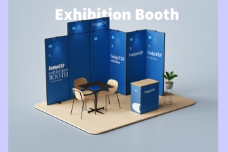 design trade show banner, backdrop, standee, expo or roll up
