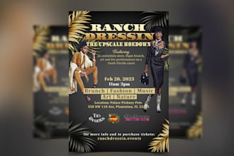 design a dope poster and flyer as your requirement