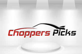 create a standard sports handicapping auto racing logo