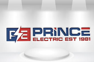creation elegant electrician logo within 24 hours