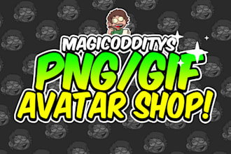 create a png, gif vtuber for your twitch, youtube streams
